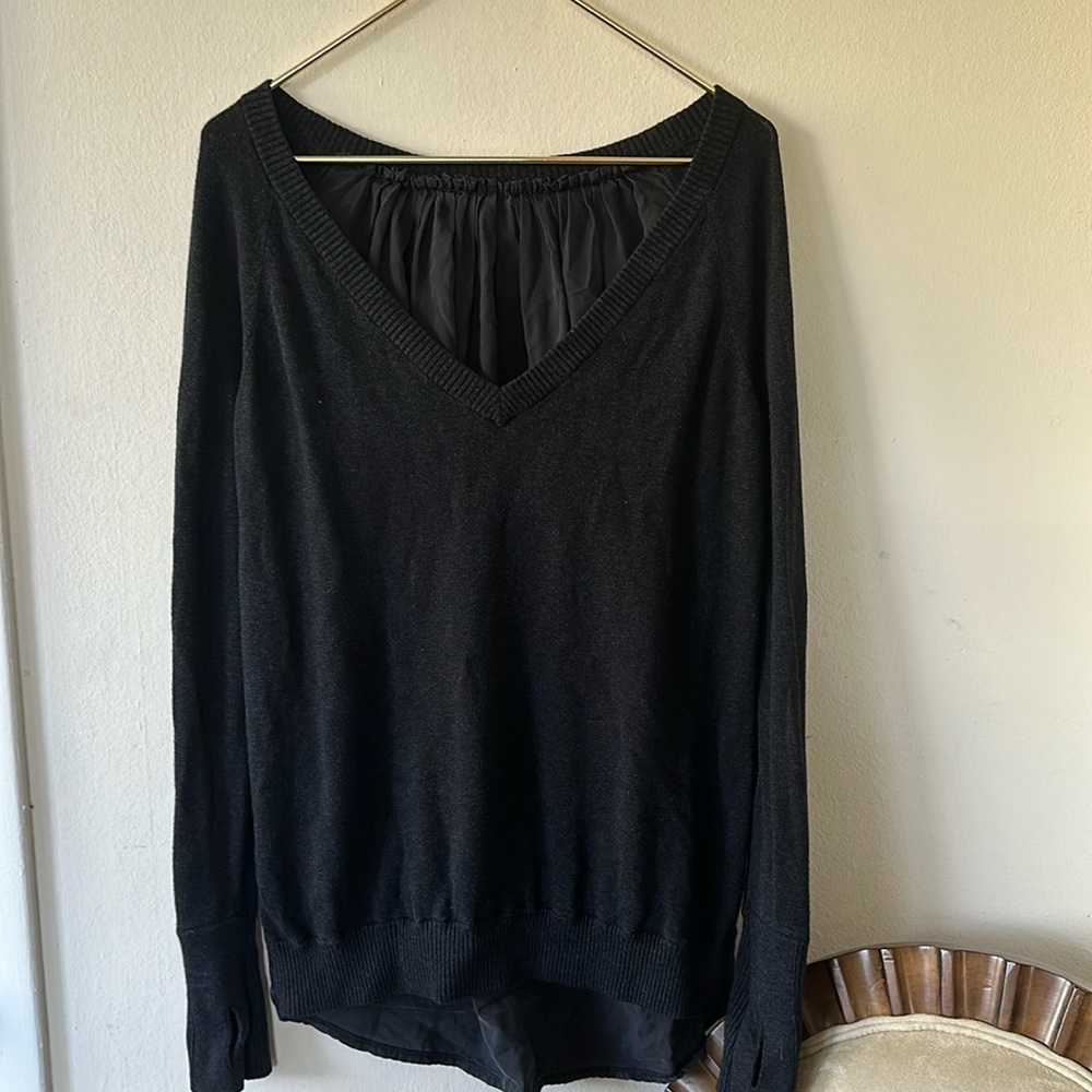 Gray Lululemon V-neck Sweater